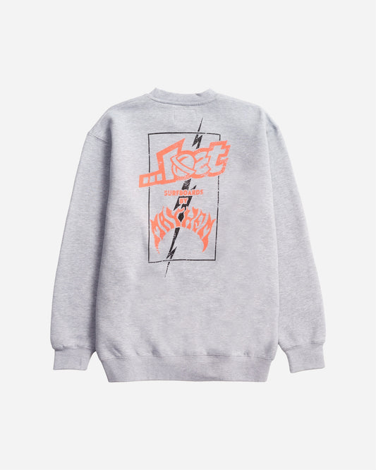 Mayhem Bolts Crewneck Heather Grey