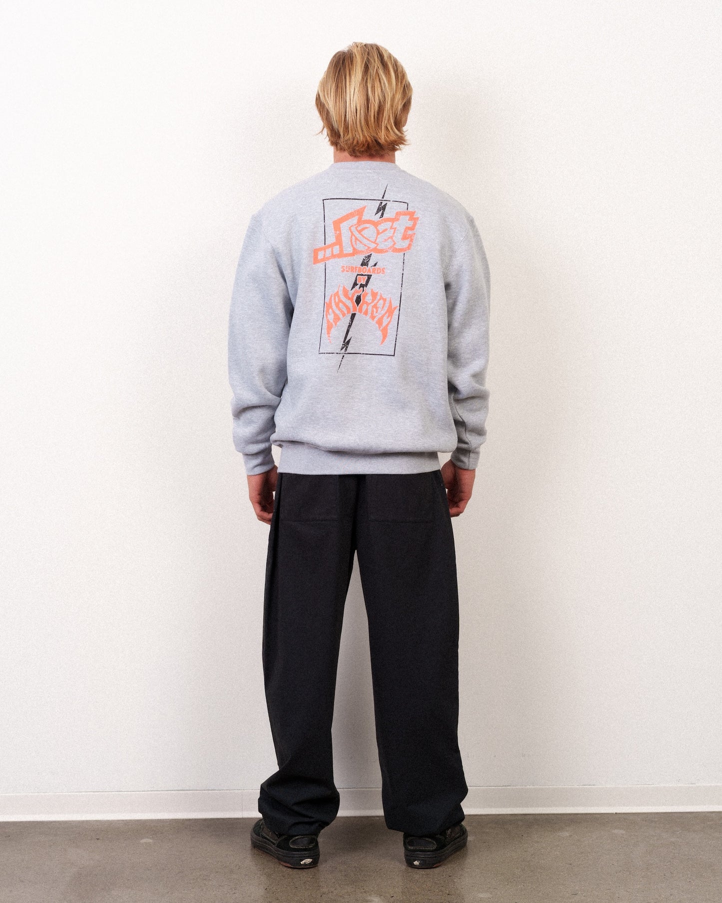 Mayhem Bolts Crewneck Heather Grey