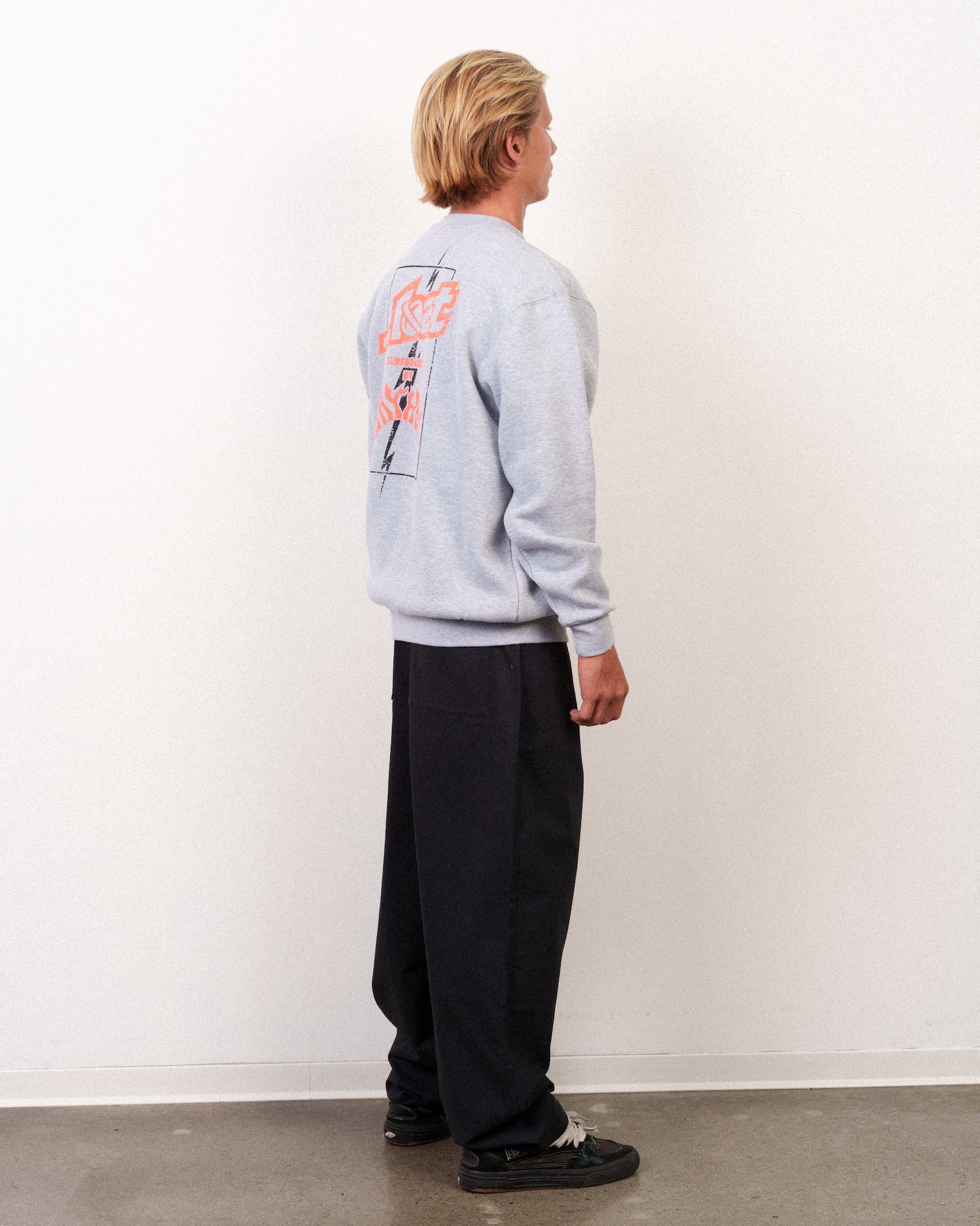 Mayhem Bolts Crewneck Heather Grey