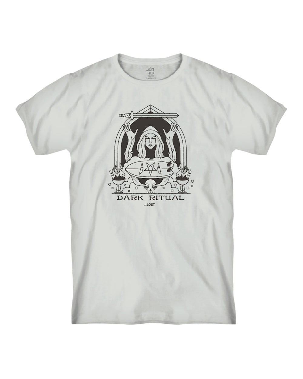 Dark Ritual Tee White – Lost Enterprises