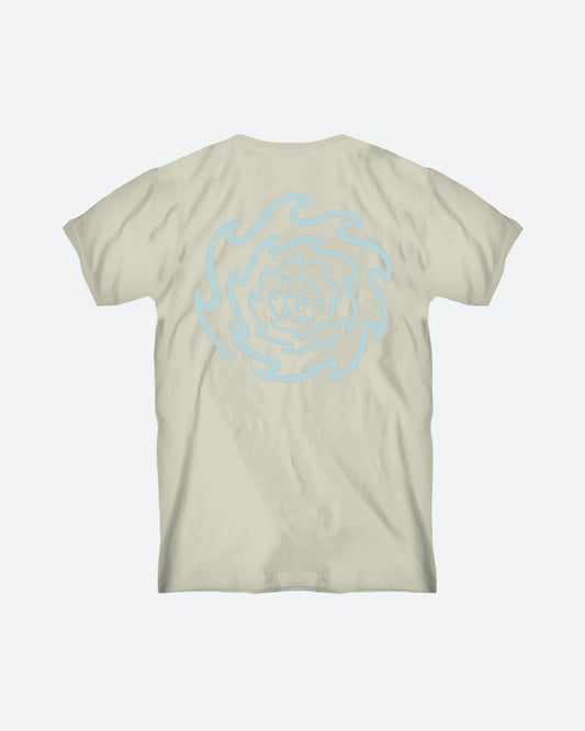 Wave Spiral Tee Vintage White