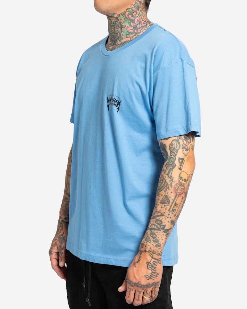 Mayhem Designs Tee Coastal Blue
