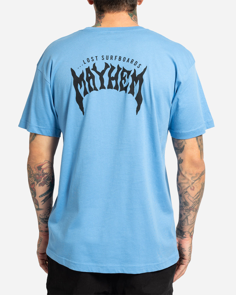 Mayhem Designs Tee Coastal Blue