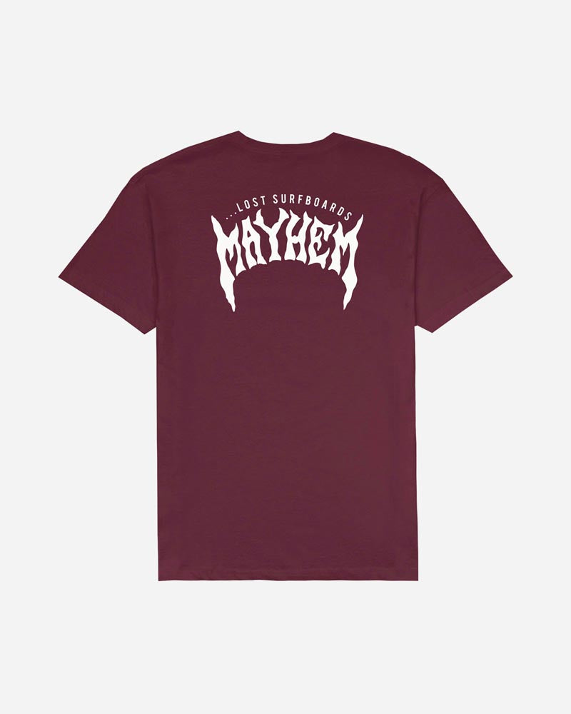 Mayhem Designs Tee Maroon