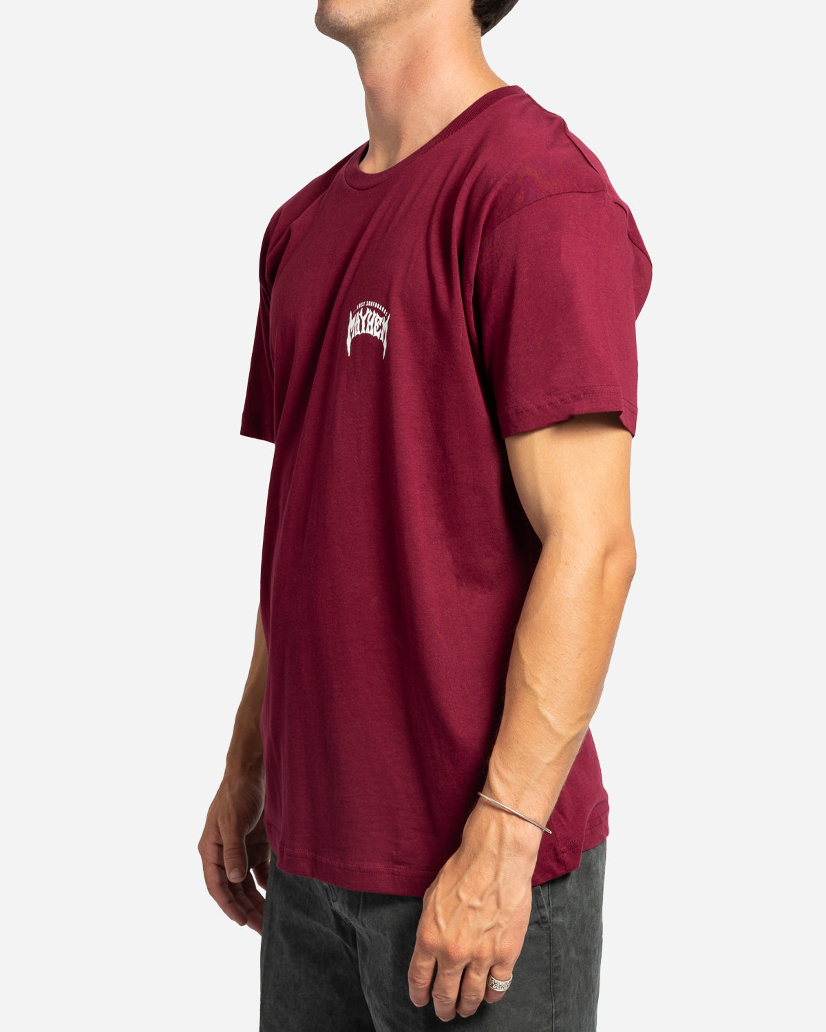 Mayhem Designs Tee Maroon