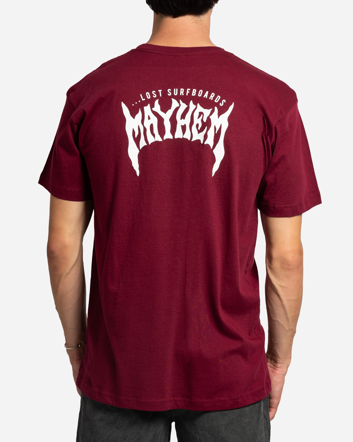 Mayhem Designs Tee Maroon