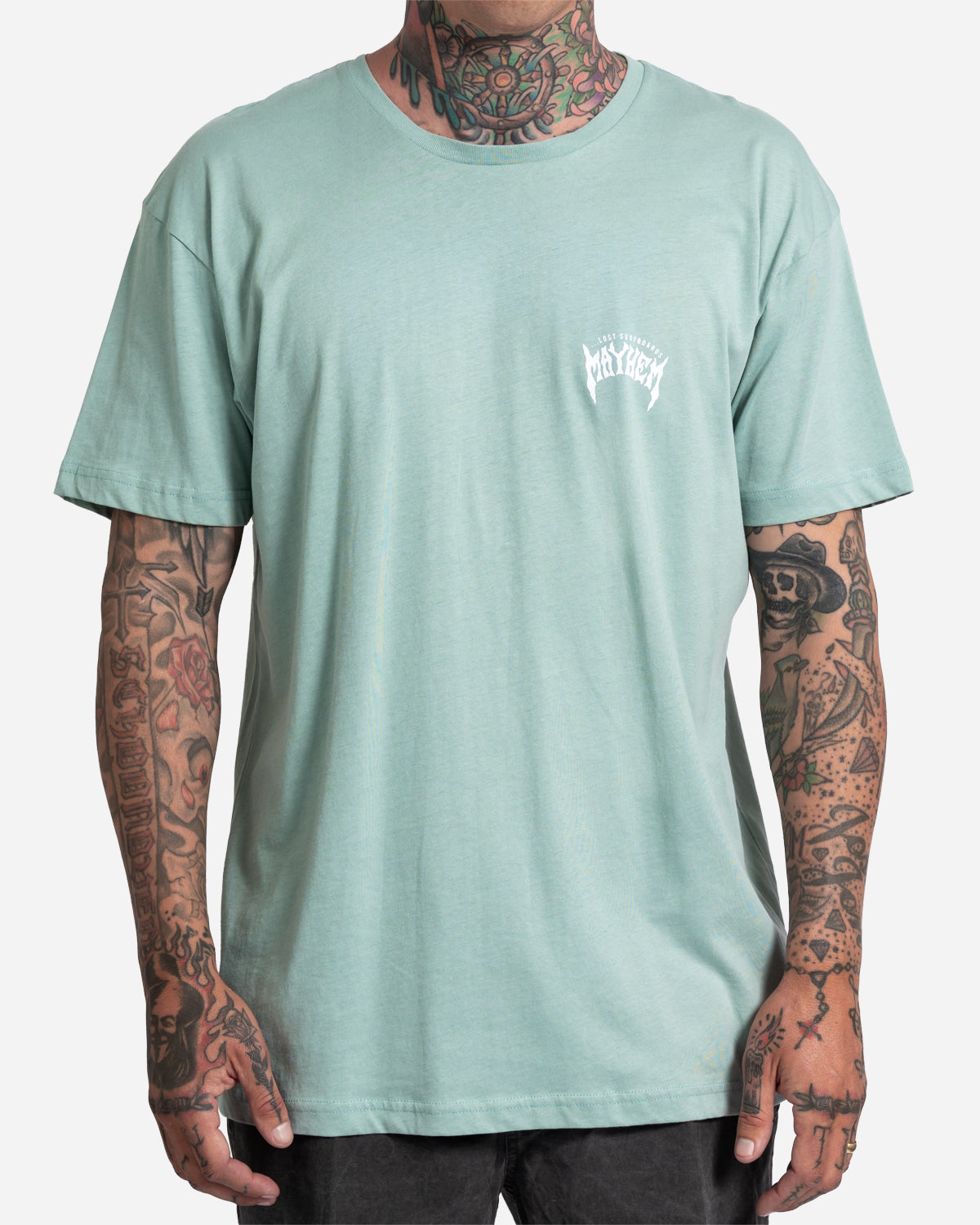 Mayhem Designs Tee Seafoam