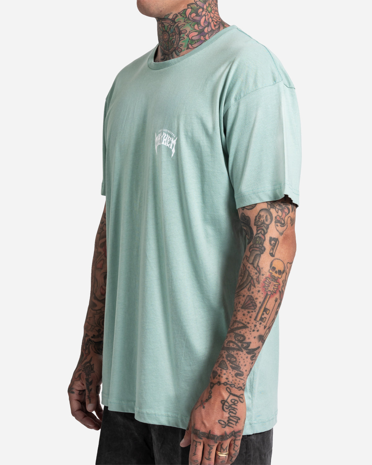 Mayhem Designs Tee Seafoam