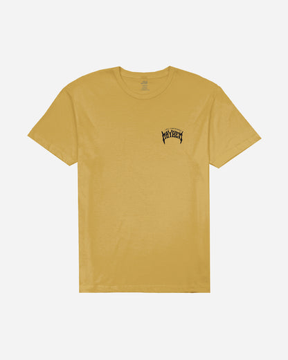 Mayhem Designs Tee Vintatage Gold