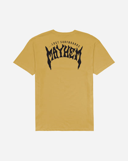 Mayhem Designs Tee Vintatage Gold