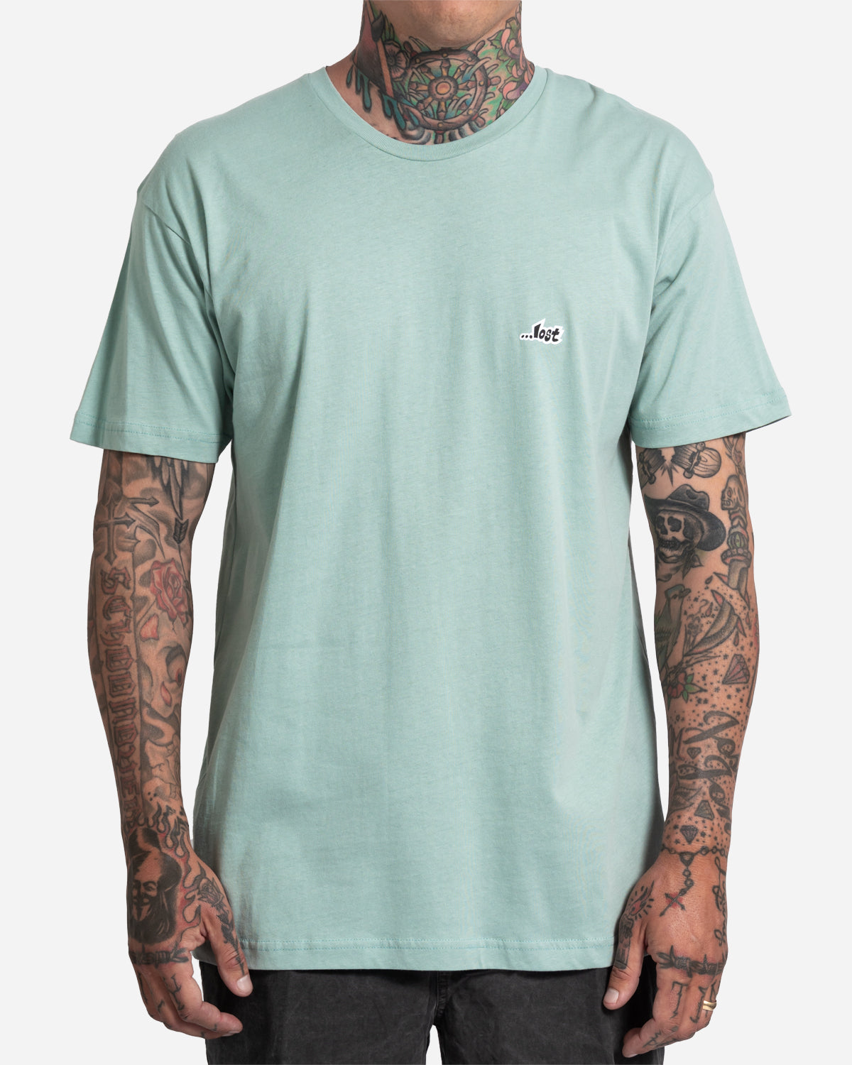 Lost Chest Logo Tee Seafoam