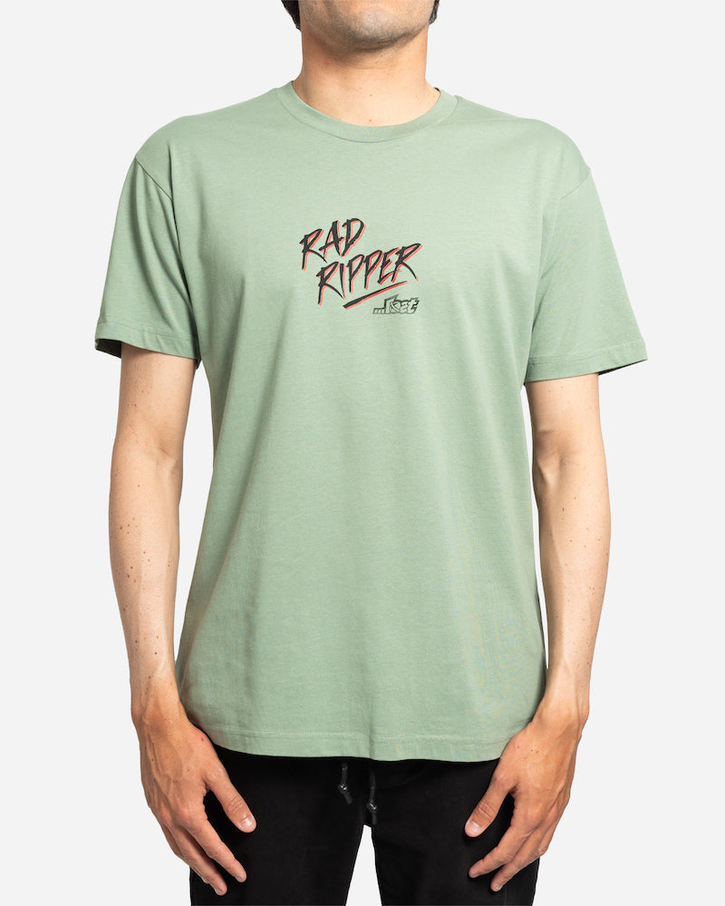 Rad Ripper Tee Moss Green