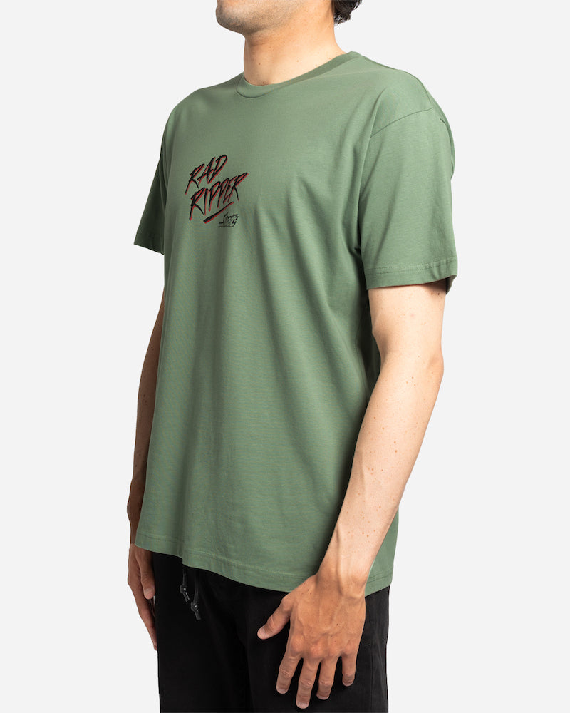 Rad Ripper Tee Moss Green