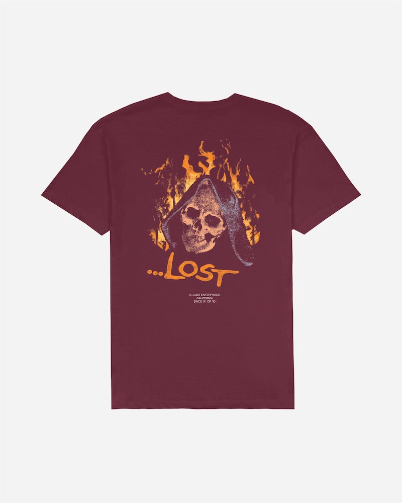 Everything's Fine Tee Maroon