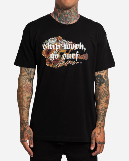 Skip Work Tee Black