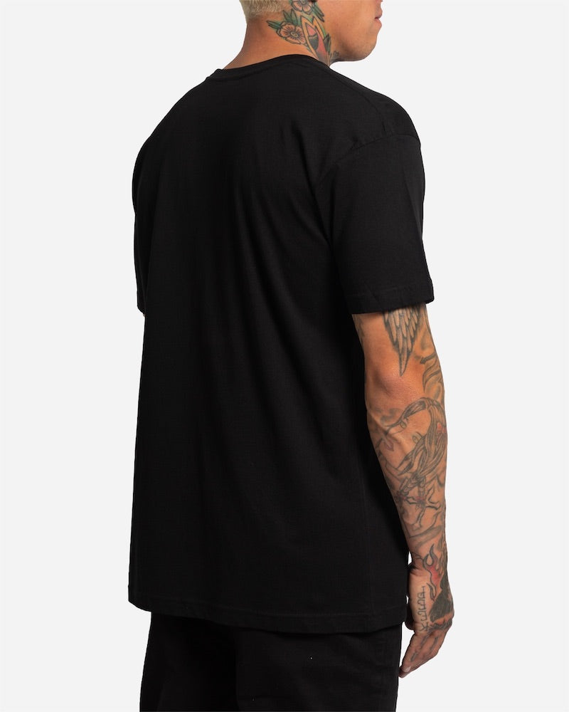 Skip Work Tee Black