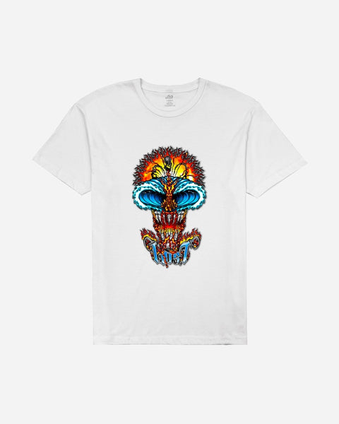 Wave Skull Tee White – Lost Enterprises