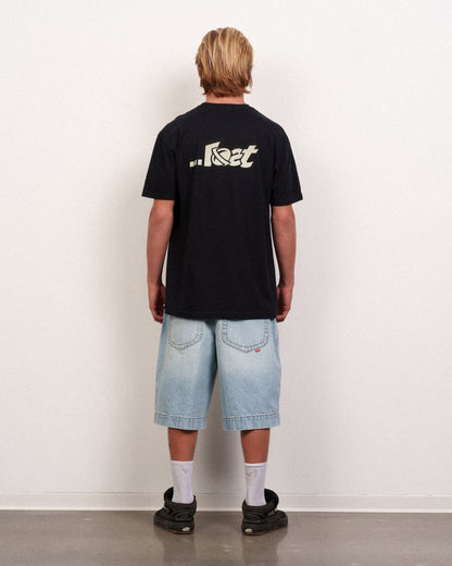 Linear Lam Tee Black