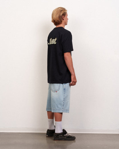 Linear Lam Tee Black