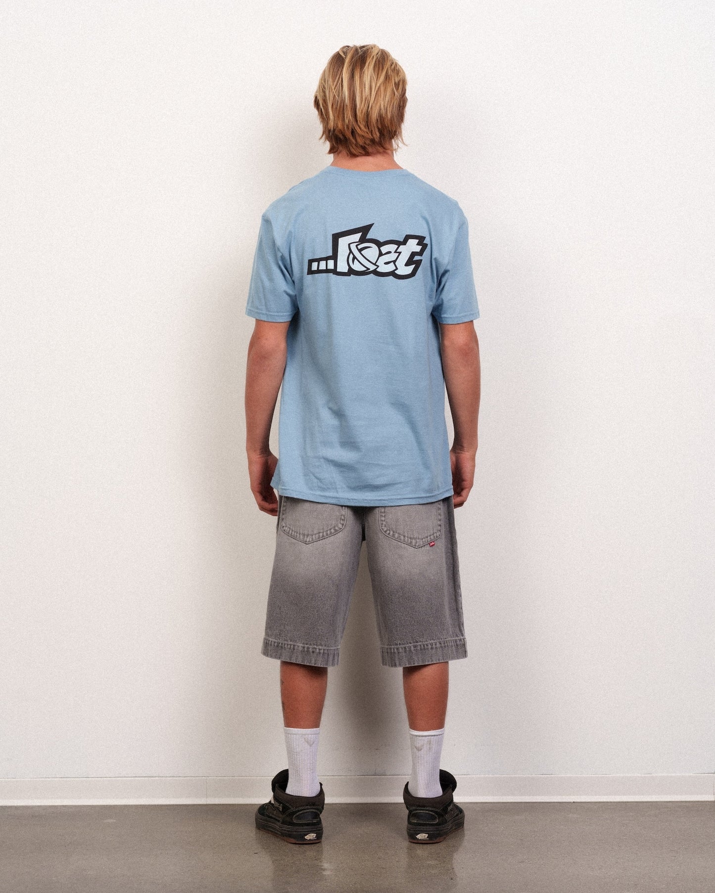 Linear Lam Tee Stone Blue