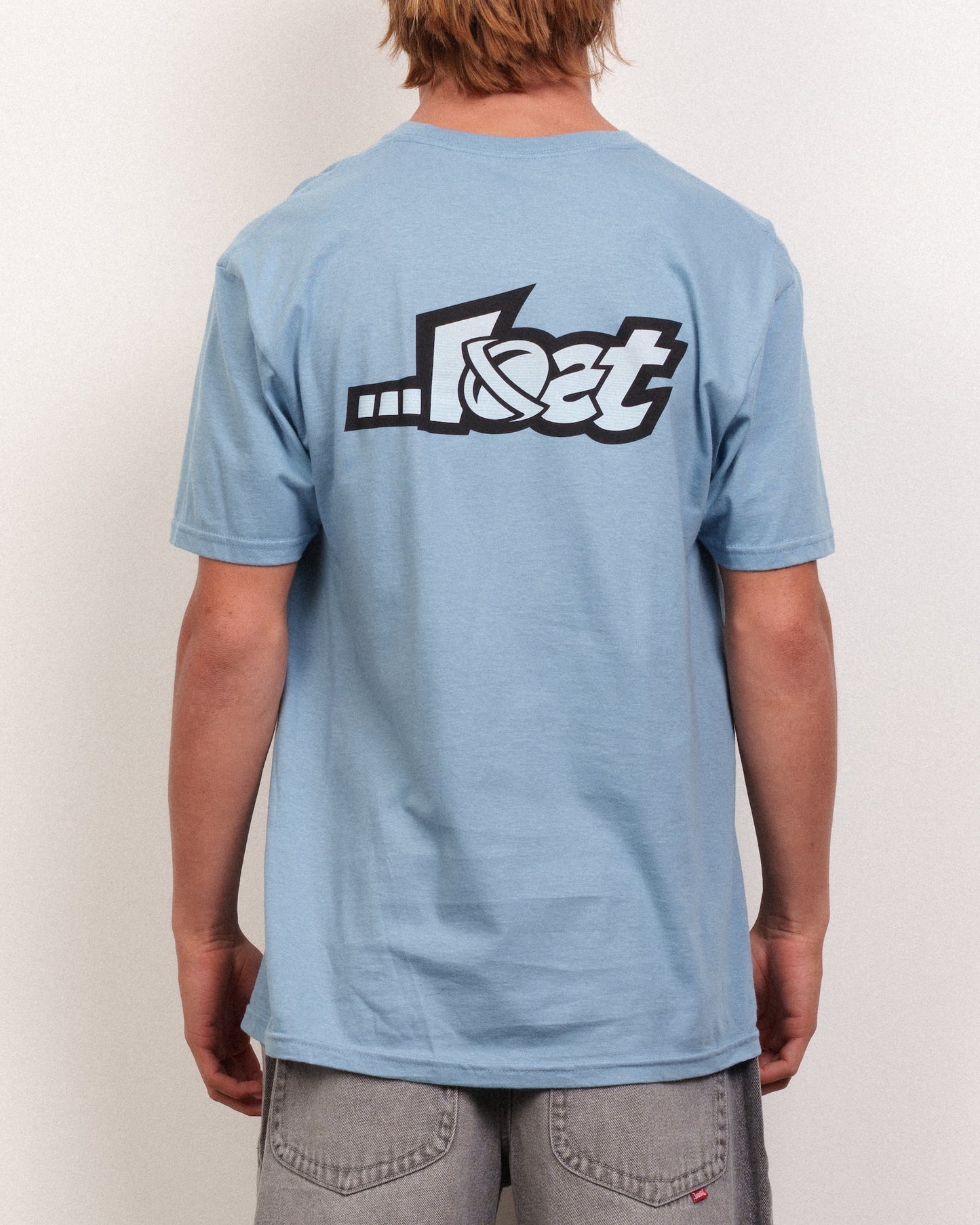 Linear Lam Tee Stone Blue