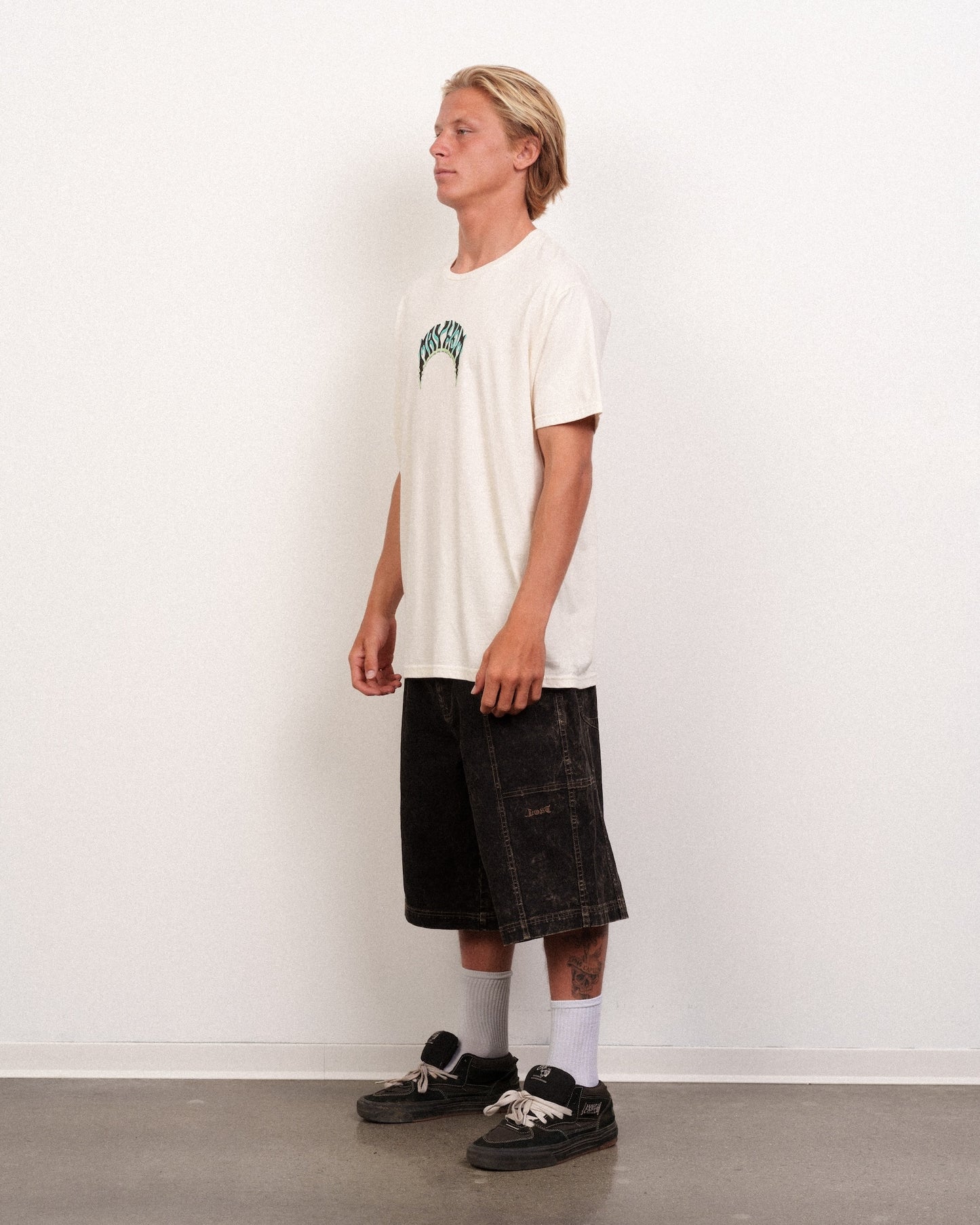 Pisces Logo Tee Natural