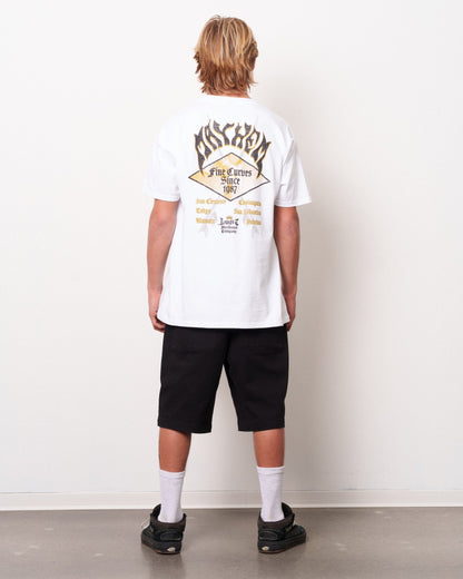 Mayhem Fine Curves Tee White