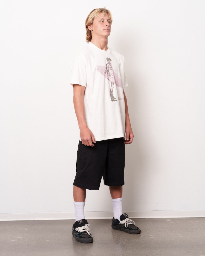 Happy Wave Rancher Mayhem Tee Vintage White