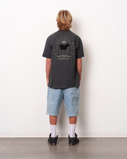 The Flocker Tee Vintage Black
