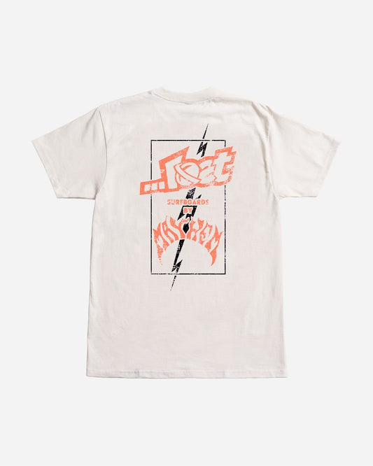 Mayhem Bolts Tee Vintage White