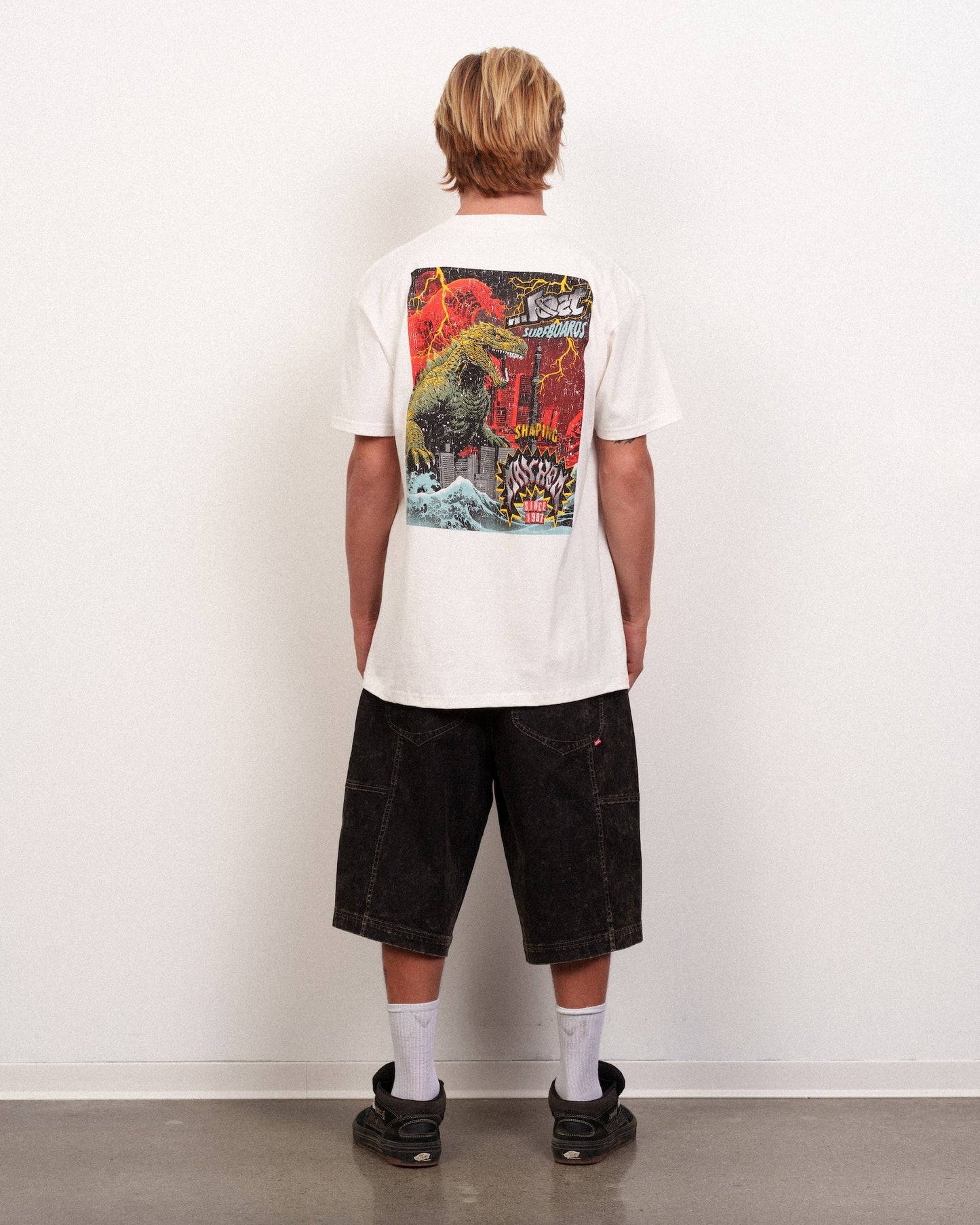 Big Zilla Tee Vintage White