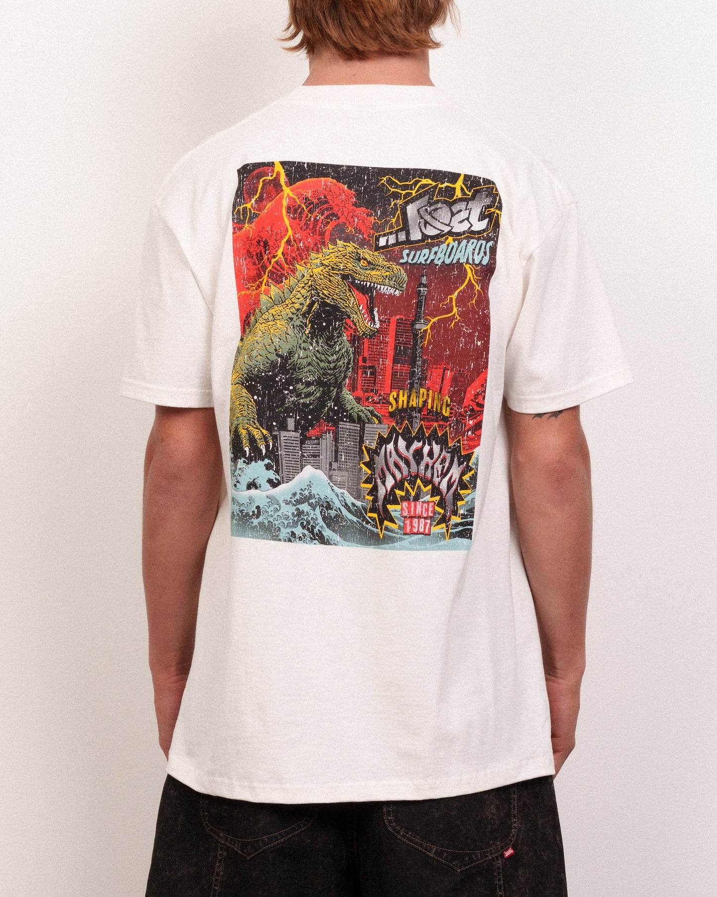 Big Zilla Tee Vintage White