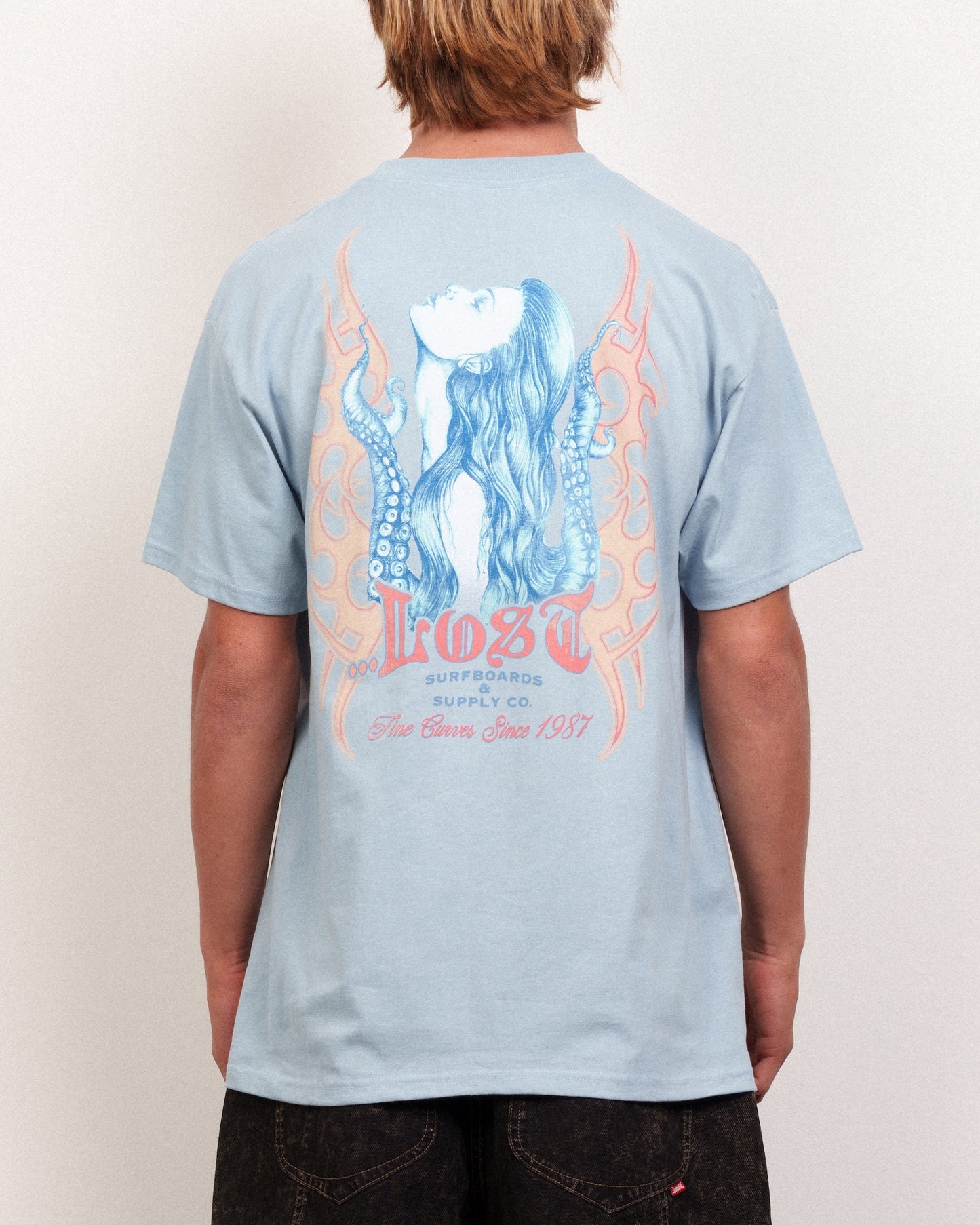 Octo Girl Tee Arctic Blue