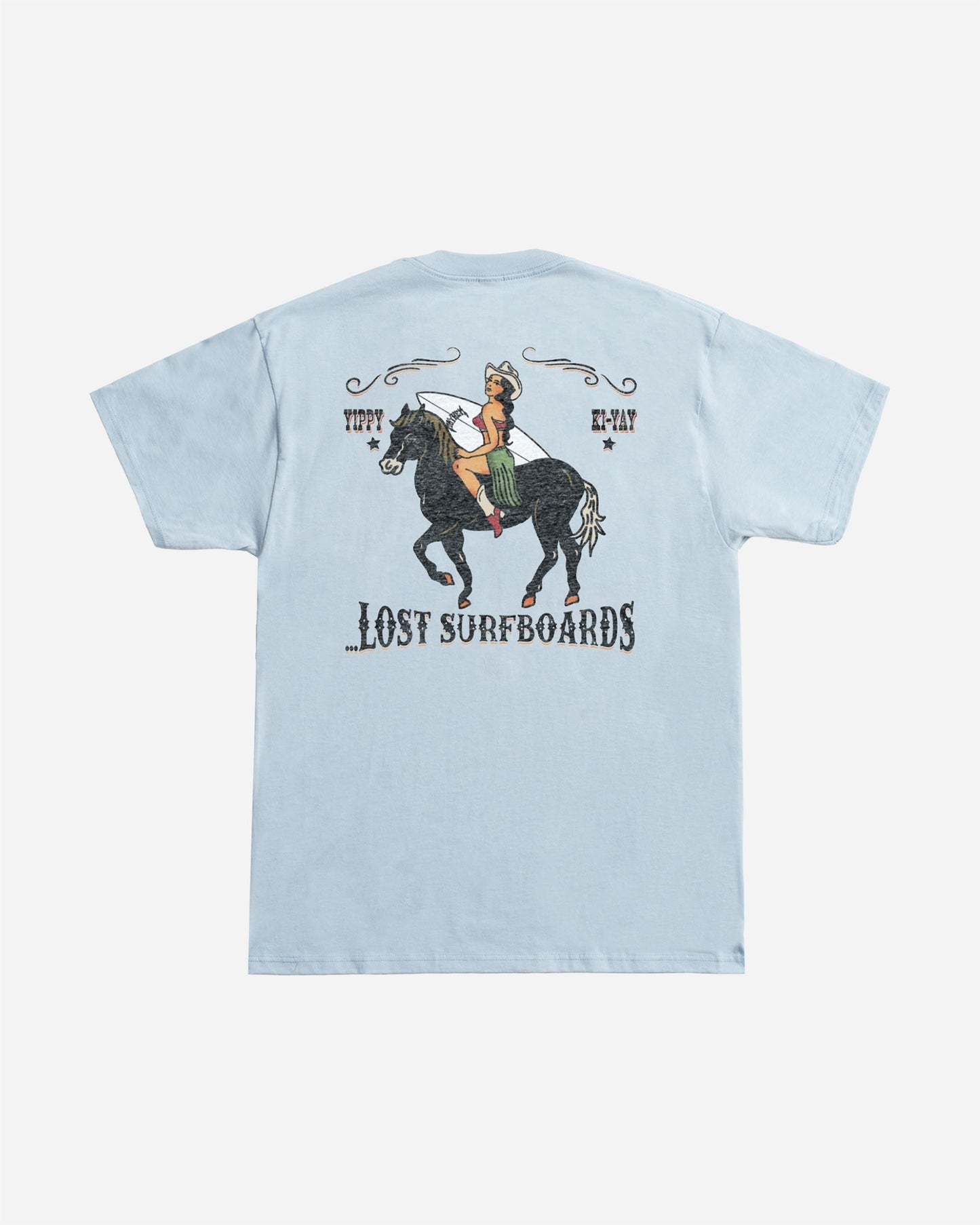 Cowgirl In The Sand Tee Arctic Blue
