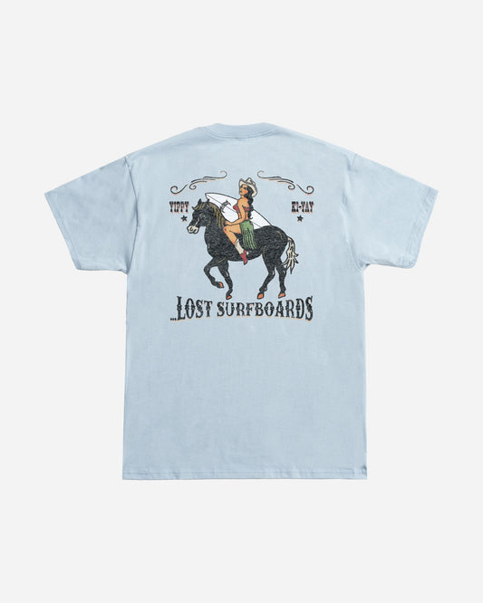 Cowgirl In The Sand Tee Arctic Blue