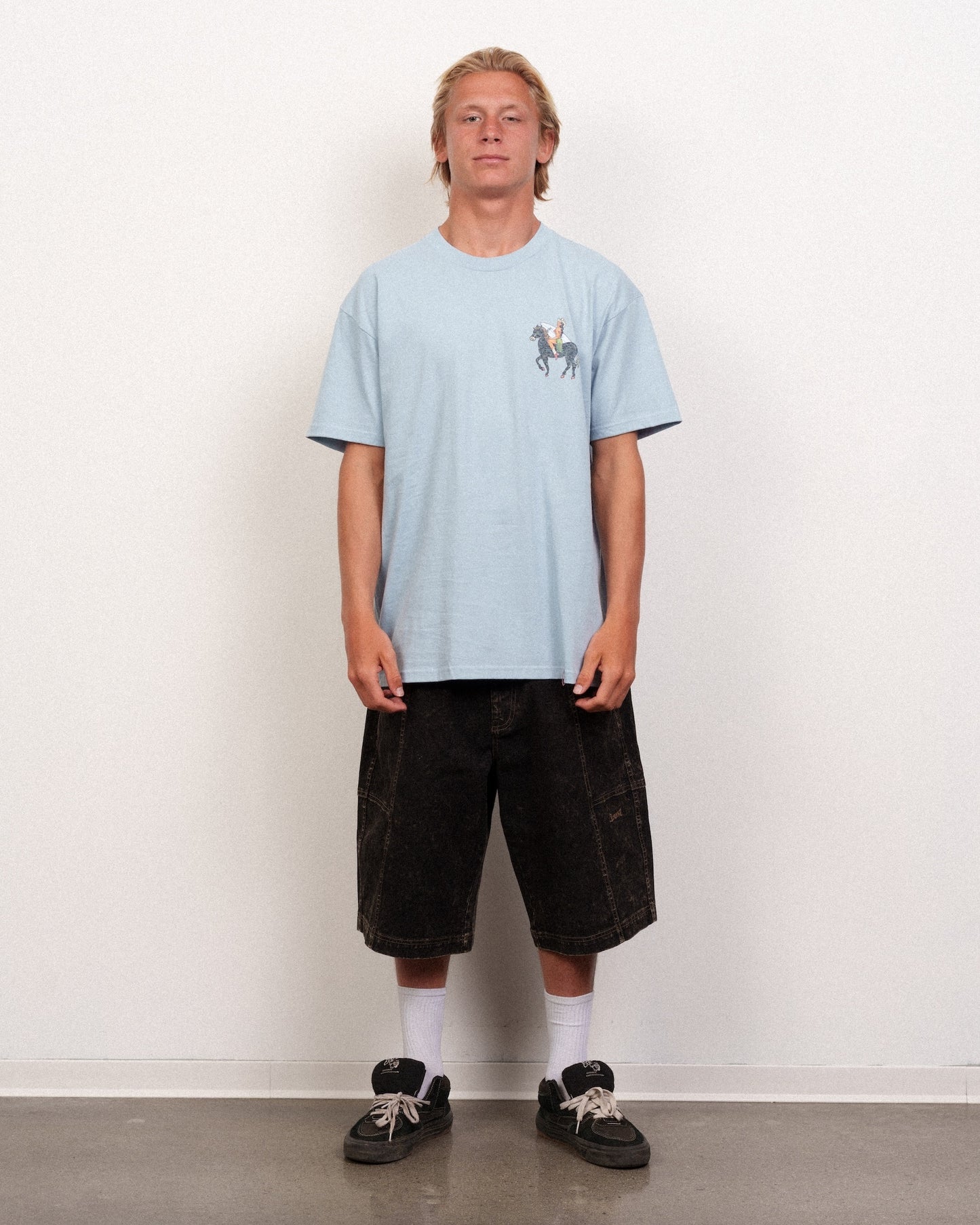 Cowgirl In The Sand Tee Arctic Blue