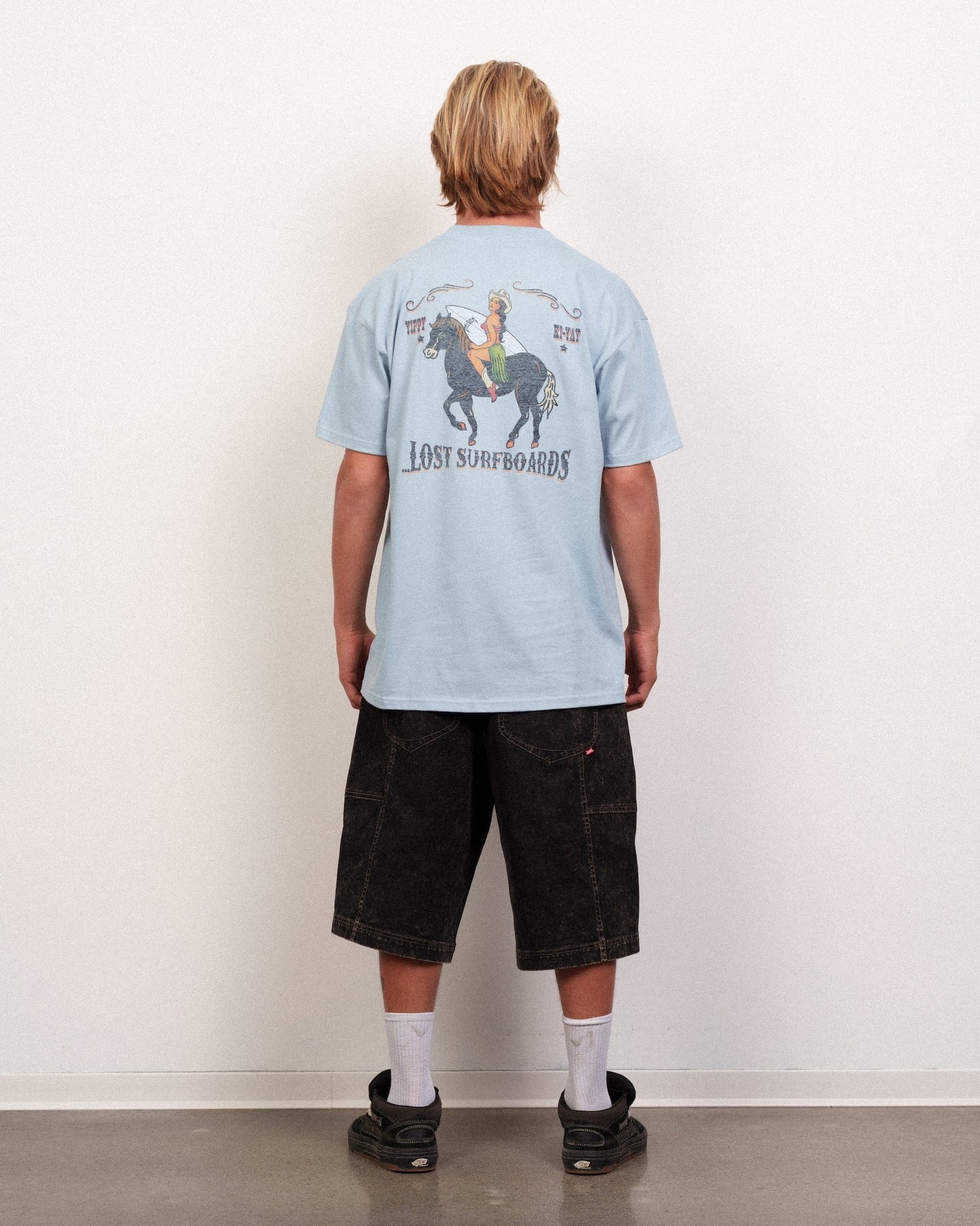 Cowgirl In The Sand Tee Arctic Blue