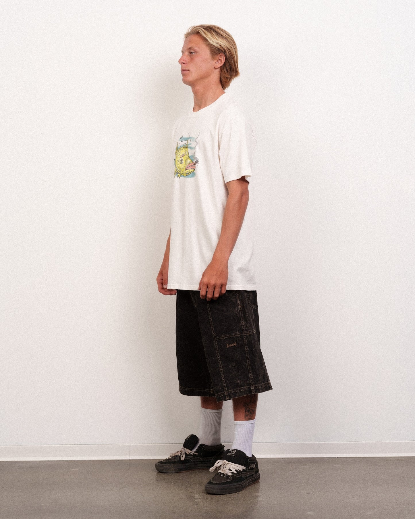 Lost Grumpy Grouper Tee Vintage White