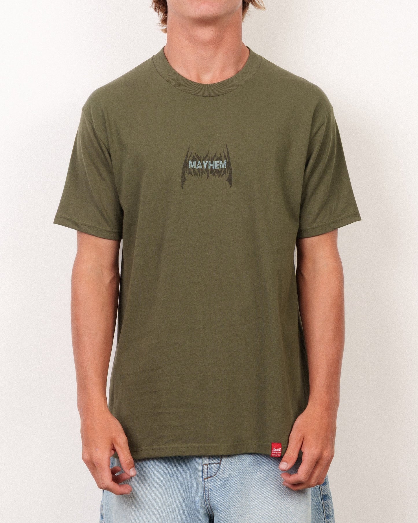 Mayhem Big Block Tee Surplus Green
