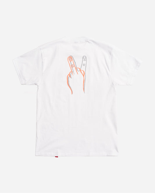 Peace Off Tee White