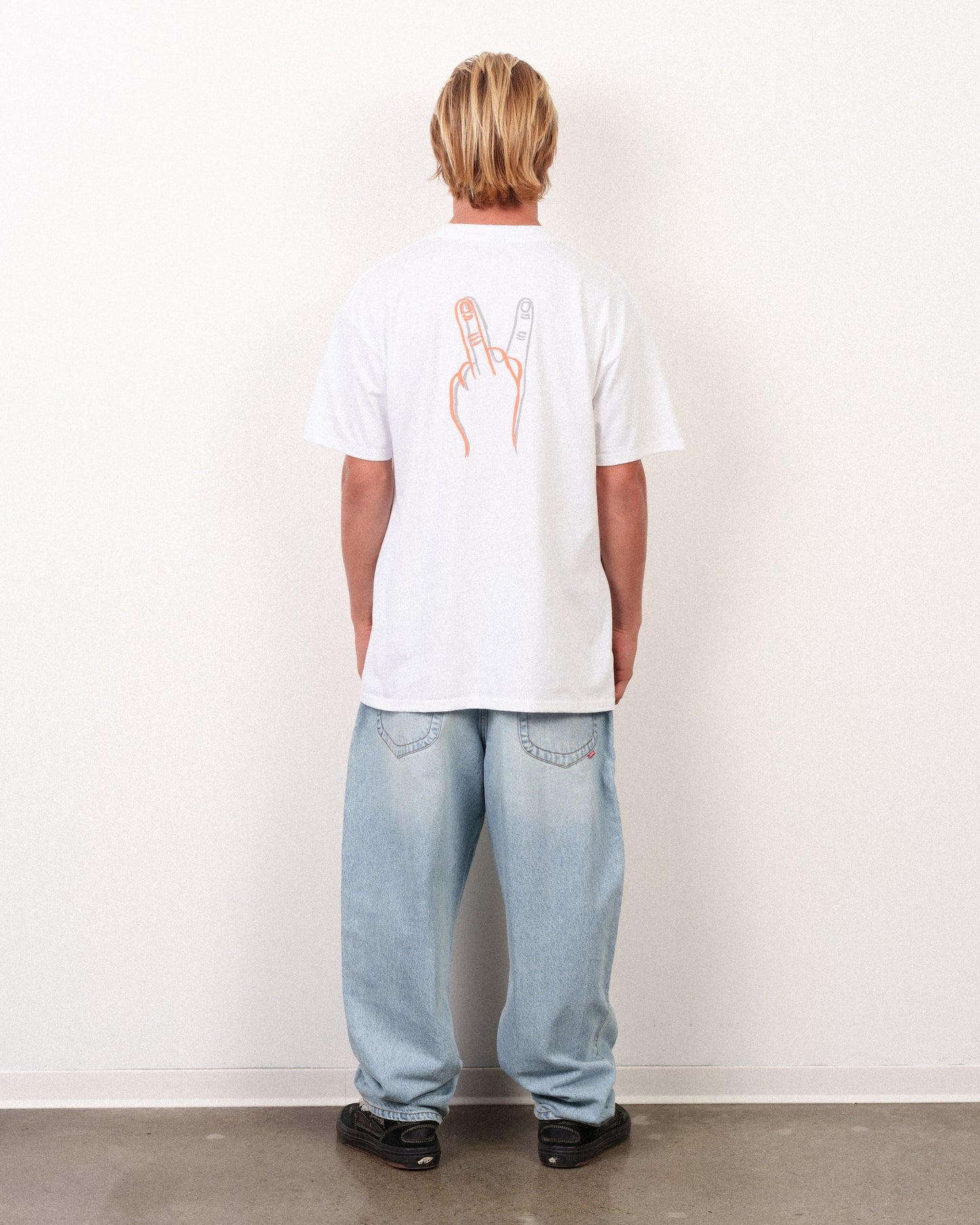Peace Off Tee White