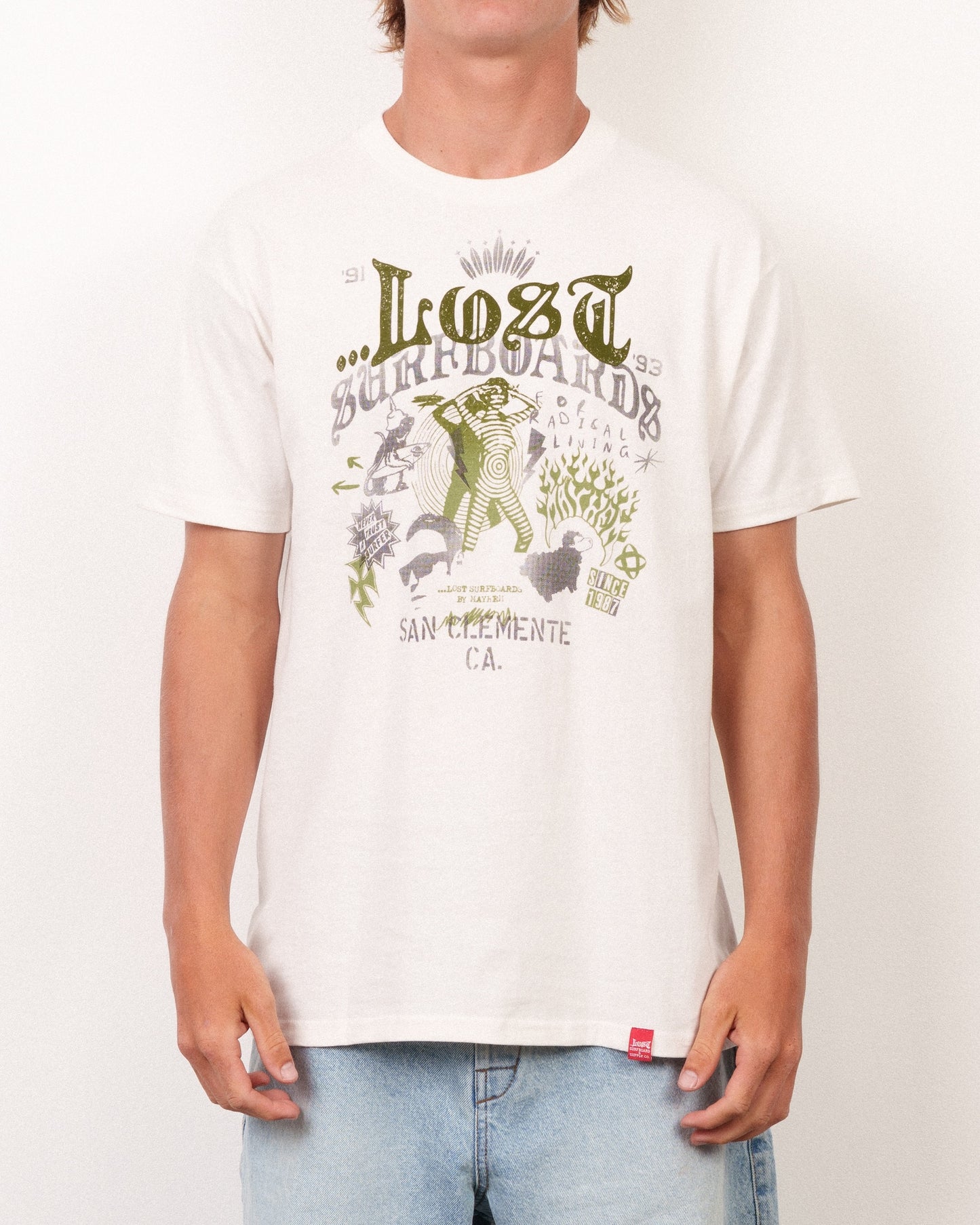 Radical Living Mayhem Tee Vintage White