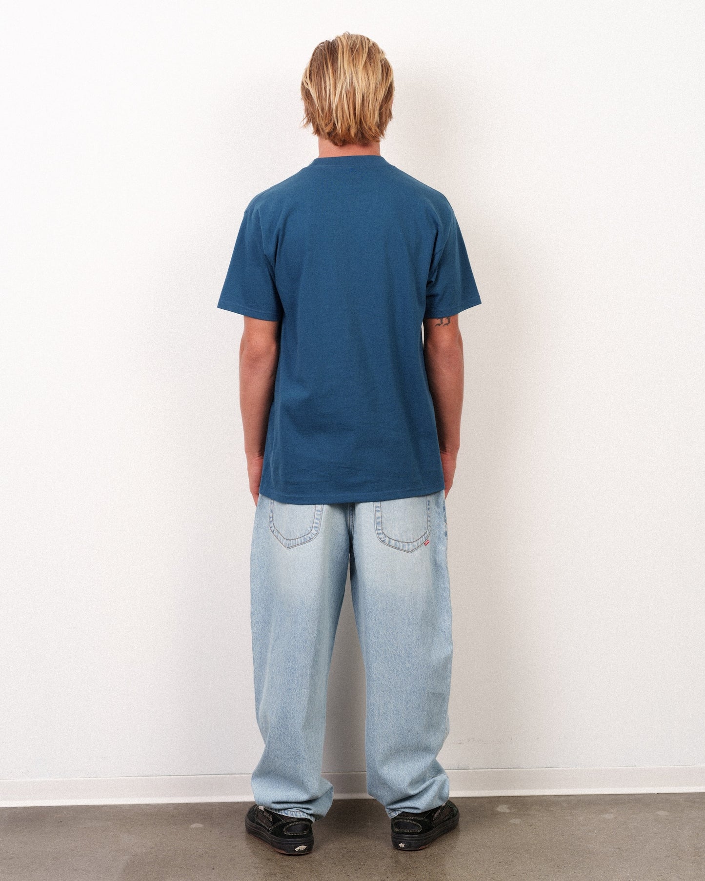 Stitched Lam Tee Harbor Blue