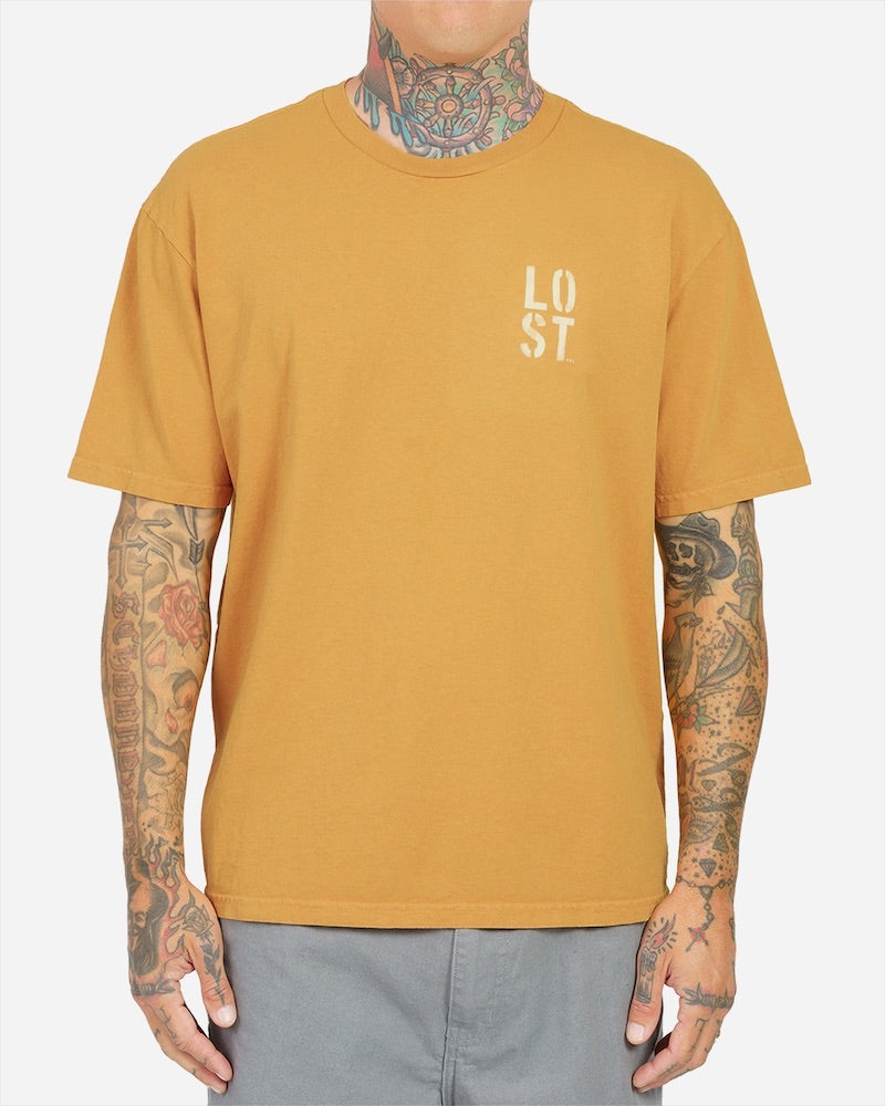 Surf Bored Boxy Tee Faded Orange