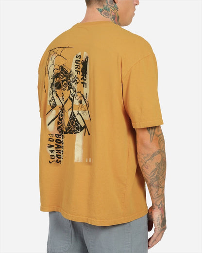 Surf Bored Boxy Tee Faded Orange