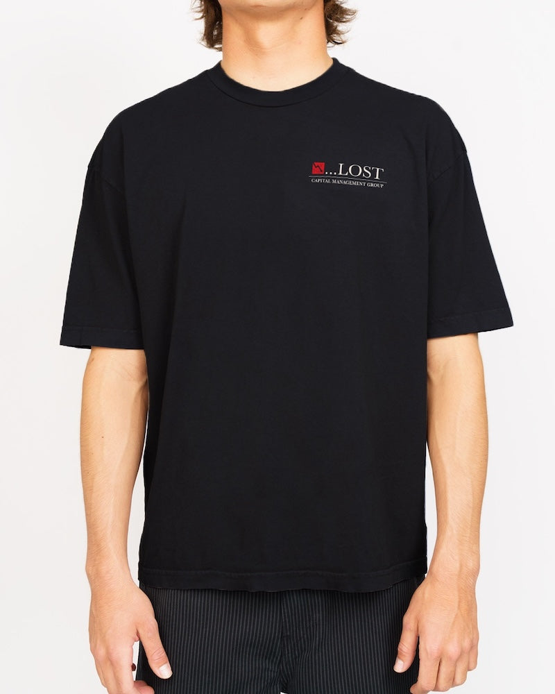 Capital Management Boxy Tee Black