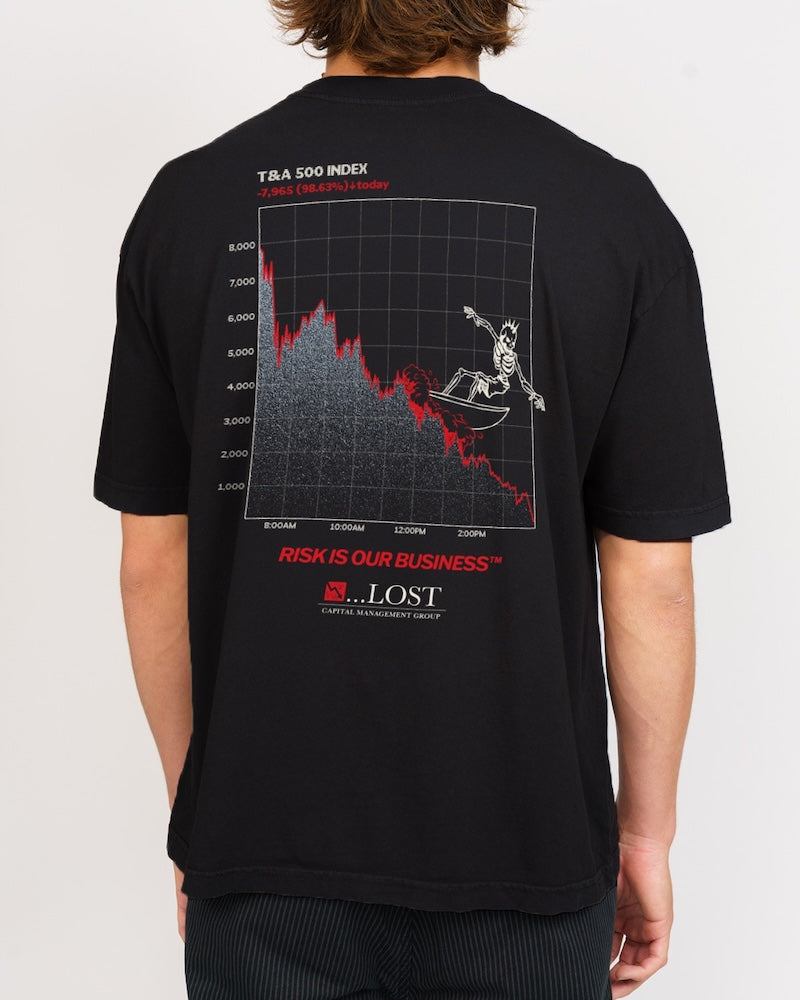 Capital Management Boxy Tee Black