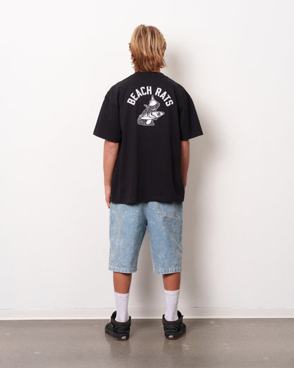 Beach Rats Boxy Tee Black