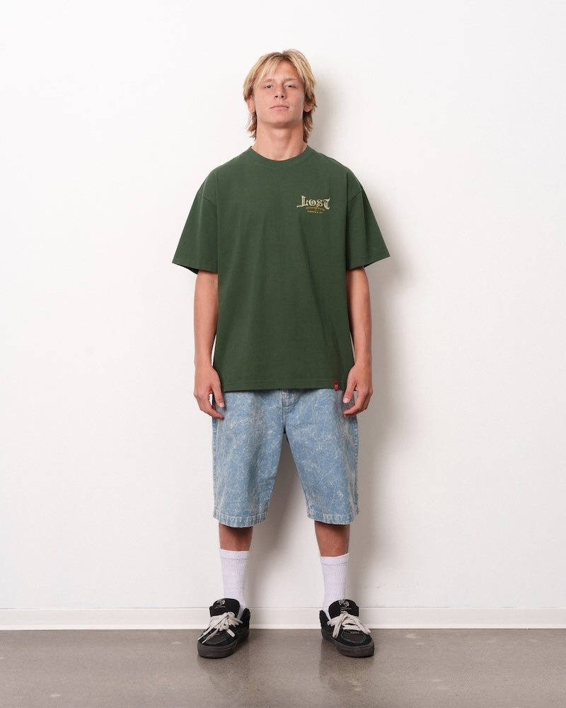 Cobra Boxy Tee Forest Green