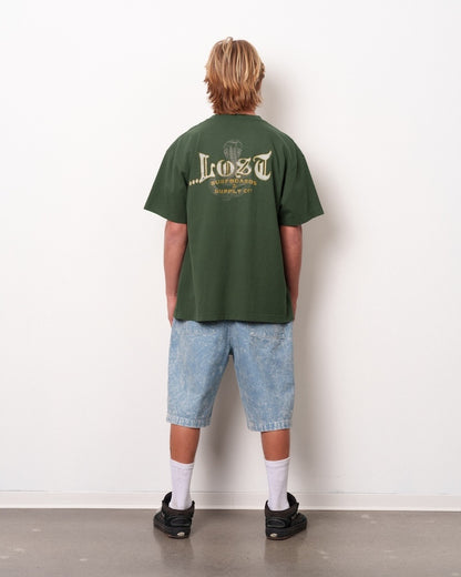 Cobra Boxy Tee Forest Green
